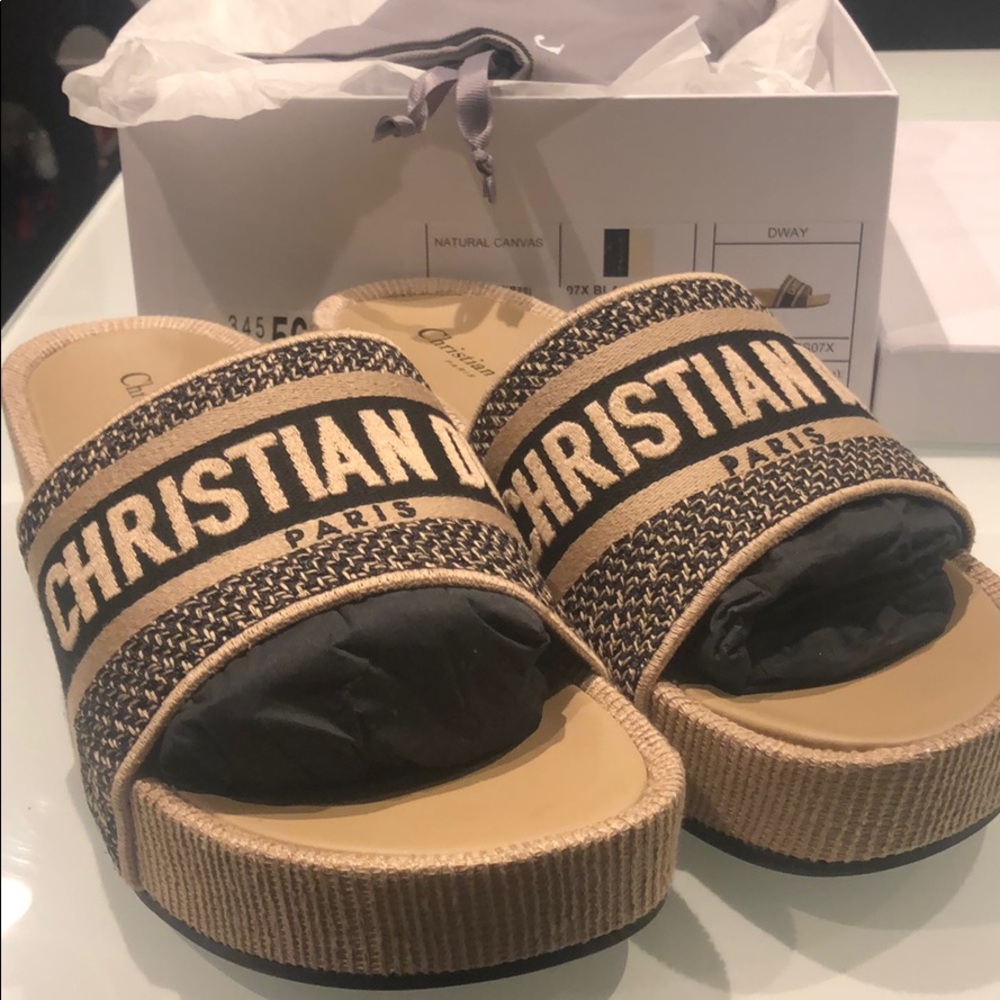 Christian Dior DWAY Slides NIB